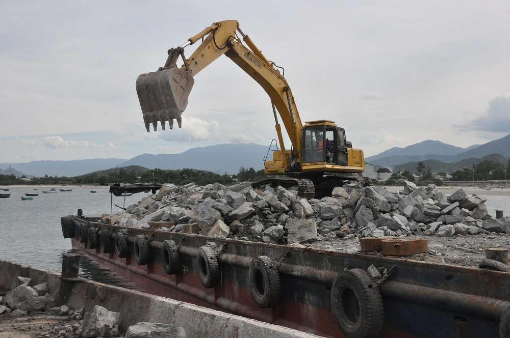 Khối lượng đá cần cho dự án Bến cảng Liên Chiểu là gần 3 triệu khối.