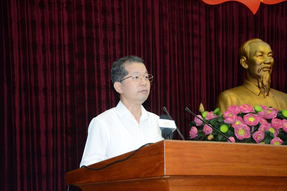 Bí thư Đà Nẵng, ông Nguyễn Văn Quảng phát biểu tại Hội nghị. Bí thư Đà Nẵng, ông Nguyễn Văn Quảng phát biểu tại Hội nghị.