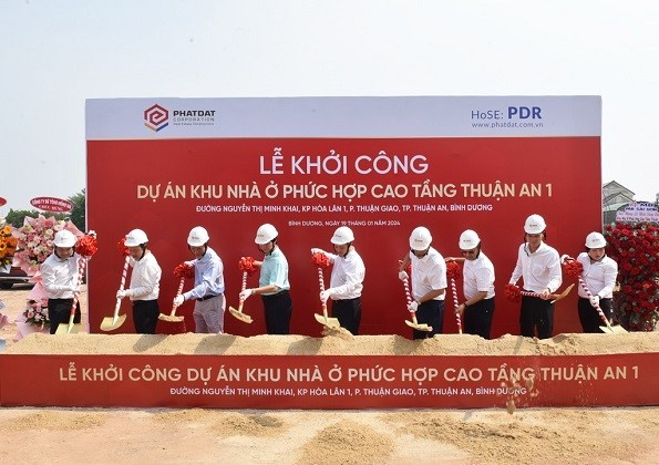 Lễ khởi công dự án Khu nhà ở phức hợp cao tầng Thuận An 1 tại tỉnh Bình Dương.