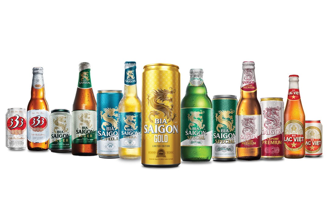 Các dòng sản phẩm của Bia Saigon hiện nay