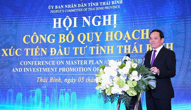 Phó thủ tướng Trần Lưu Quang phát biểu chỉ đạo tại Hội nghị Công bố Quy hoạch tỉnh Thái Bình.