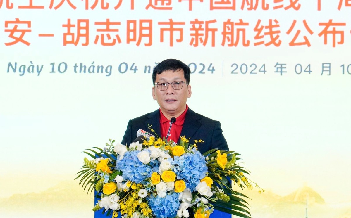 Tổng giám đốc Vietjet Đinh Việt Phương phát biểu tại sự kiện Tổng giám đốc Vietjet Đinh Việt Phương phát biểu tại sự kiện
