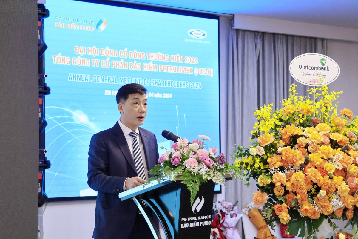 Chủ tịch HĐQT Phạm Thanh Hải nhiệm kỳ 2019-2024 trình bày báo cáo tại Đại hội