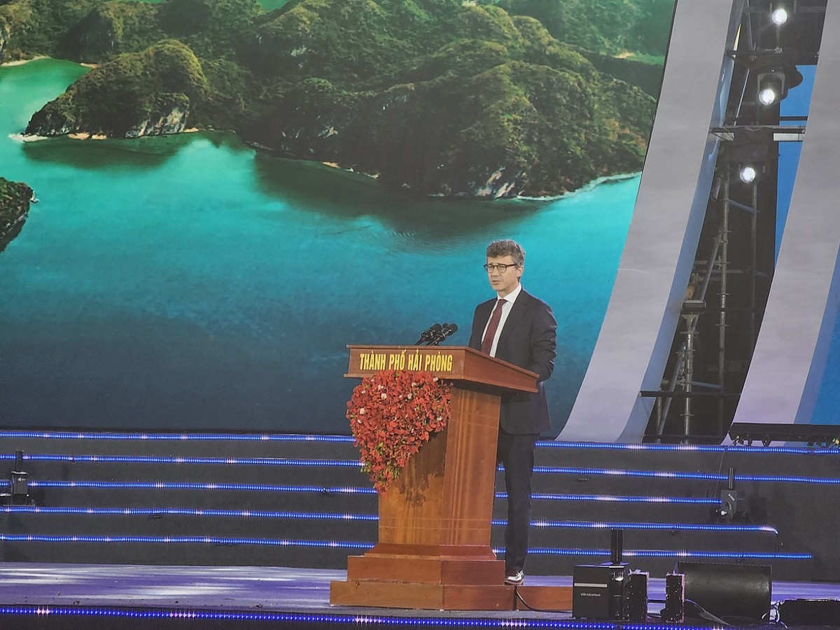 Ông Jonathan Wallace Baker, trưởng đại diện UNESCO tại Việt Nam phát biểu. Ảnh: Thanh Sơn