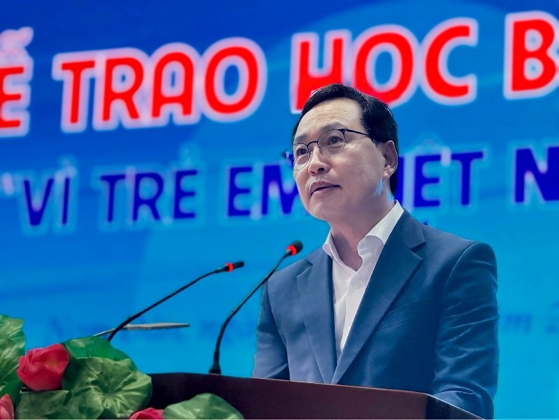 Ông Choi Joo Ho, Tổng giám đốc Tổ hợp Samsung Việt Nam phát biểu tại buổi lễ. Ông Choi Joo Ho, Tổng giám đốc Tổ hợp Samsung Việt Nam phát biểu tại buổi lễ.