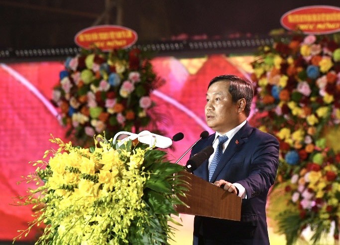 Bí thư Tỉnh uỷ Quảng Bình Vũ Đại Thắng phát biểu khai mạc buổi lễ - Ảnh: Hoàng An Bí thư Tỉnh uỷ Quảng Bình Vũ Đại Thắng phát biểu khai mạc buổi lễ - Ảnh: Hoàng An