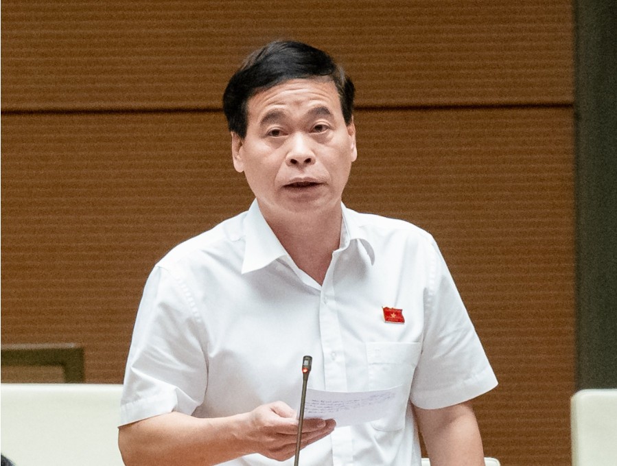 Đại biểu Nguyễn Mạnh Cường, Đoàn ĐBQH tỉnh Quảng Bình. Ảnh: QH