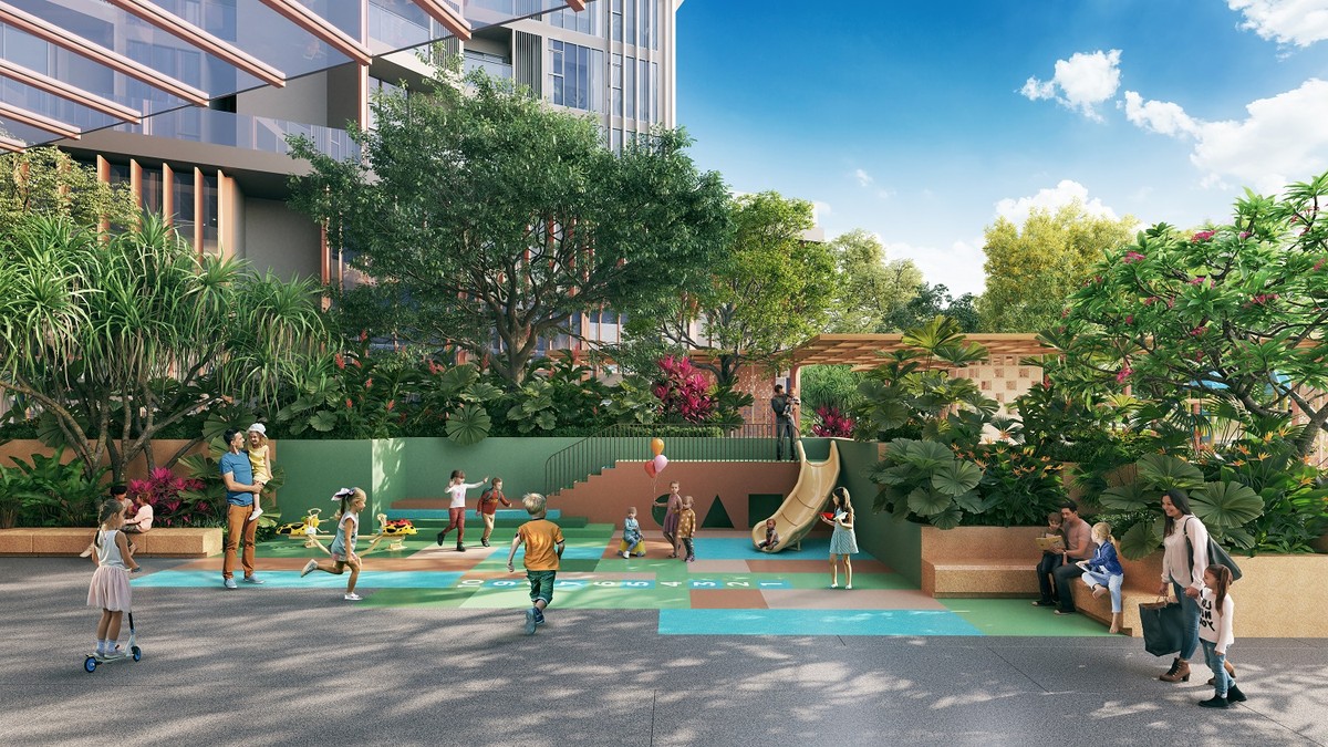 Công viên Central Park 5000m2 thuộc quần thể. Ảnh phối cảnh minh họa Sun Property Công viên Central Park 5000m2 thuộc quần thể. Ảnh phối cảnh minh họa Sun Property