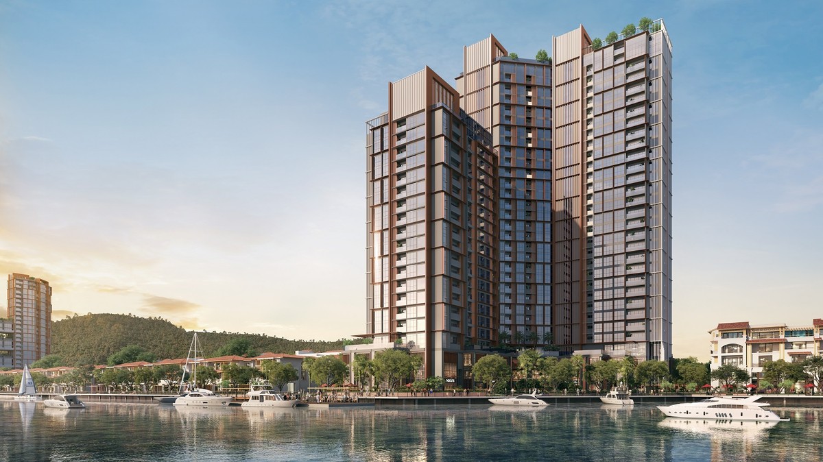Phối cảnh minh họa phân khu cao tầng The Symphony. Ảnh Sun Property Phối cảnh minh họa phân khu cao tầng The Symphony. Ảnh Sun Property