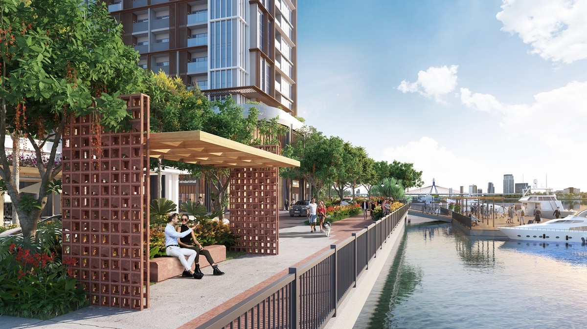 Bến thủy nội khu tại Sun Symphony Residence. Ảnh phối cảnh minh họa Sun Property Bến thủy nội khu tại Sun Symphony Residence. Ảnh phối cảnh minh họa Sun Property