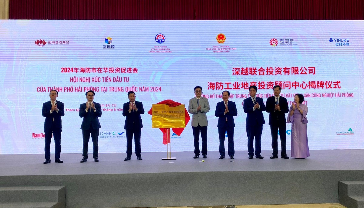 Công bố thành lập Trung tâm tư vấn bất động sản công nghiệp của Công ty TNHH Đầu tư Thâm Việt tại TP. Hải Phòng. Ảnh: Tuấn Mạnh Công bố thành lập Trung tâm tư vấn bất động sản công nghiệp của Công ty TNHH Đầu tư Thâm Việt tại TP. Hải Phòng. Ảnh: Tuấn Mạnh