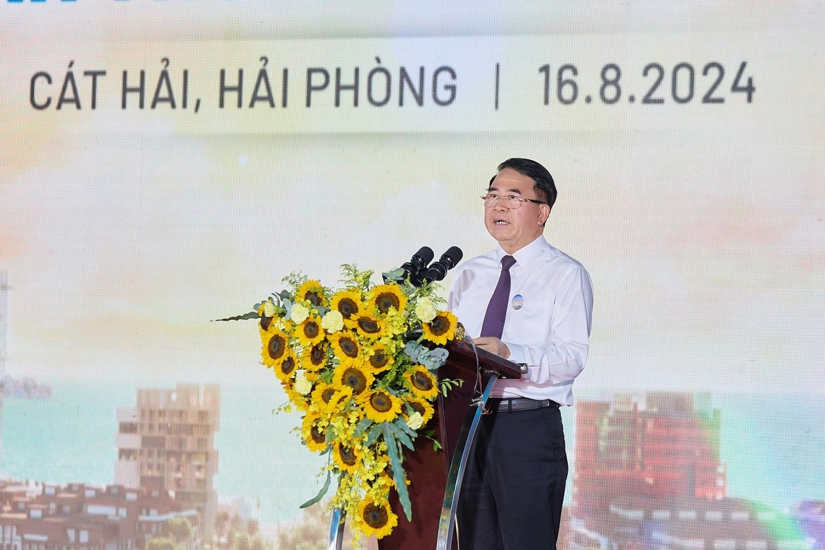 Ông Lê Khắc Nam, Phó chủ tịch UBND thành phố Hải Phòng phát biểu.