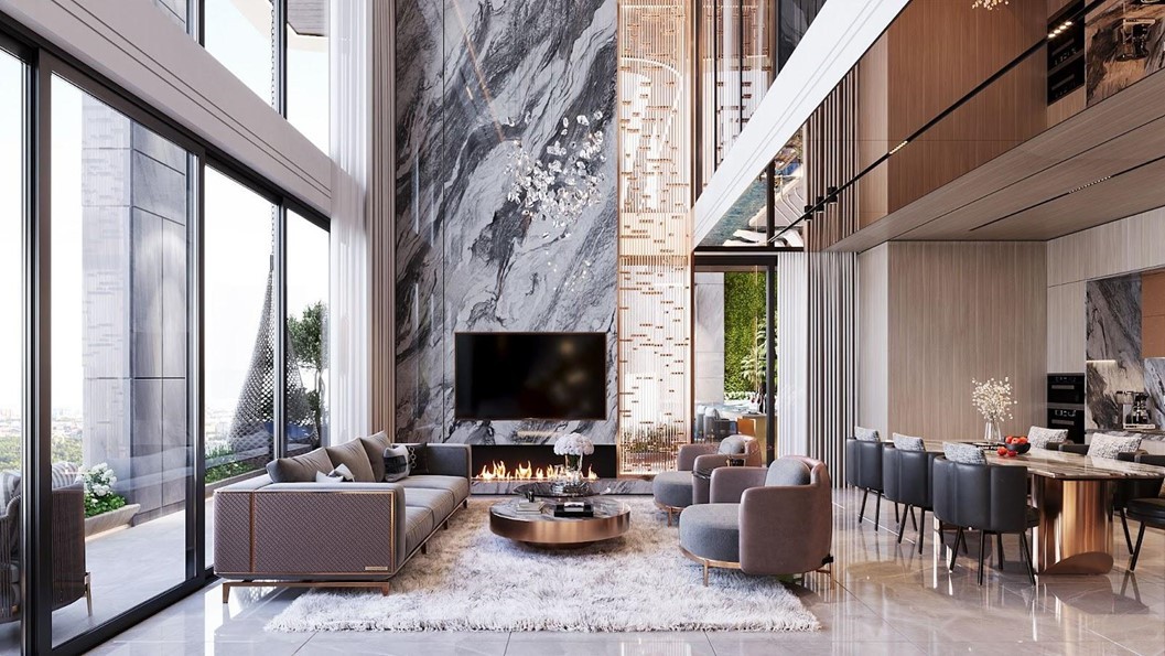 Sky Villa tại Noble Crystal Tay Ho chiếm đến 80% là căn hộ duplex diện tích lớn với thiết kế &amp; công năng “may đo” chỉn chu