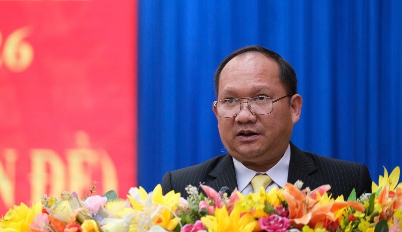 Ông Rah Lan Chung phát biểu nhận nhiệm vụ. Ông Rah Lan Chung phát biểu nhận nhiệm vụ.