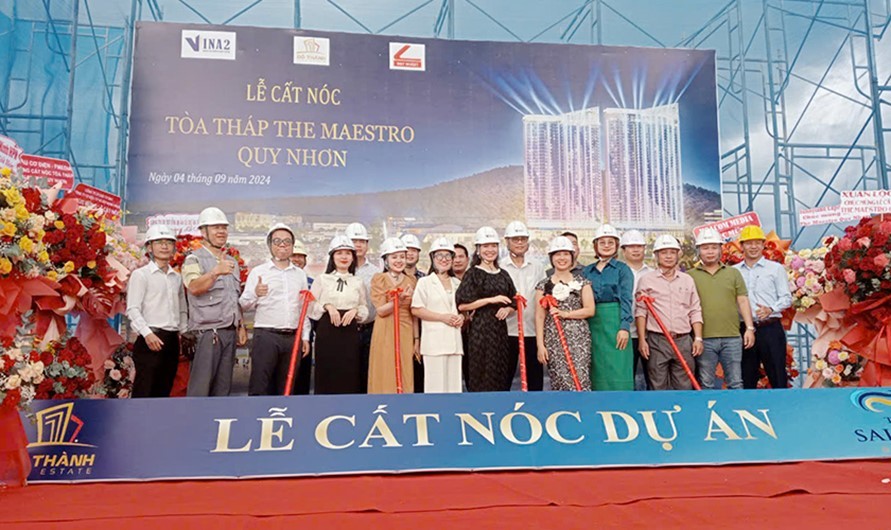 Cất nóc tòa tháp The Maestro tại dự án The Sailing Quy Nhơn Cất nóc tòa tháp The Maestro tại dự án The Sailing Quy Nhơn