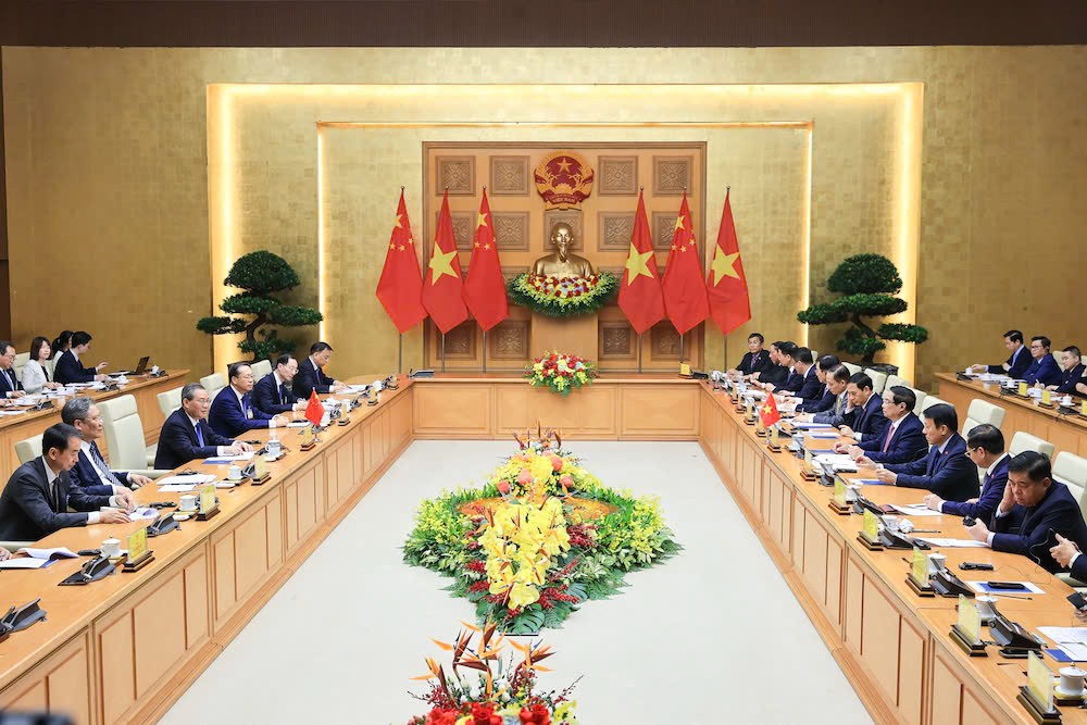 Quang cảnh hội đàm. Ảnh: Nhật Bắc Quang cảnh hội đàm. Ảnh: Nhật Bắc