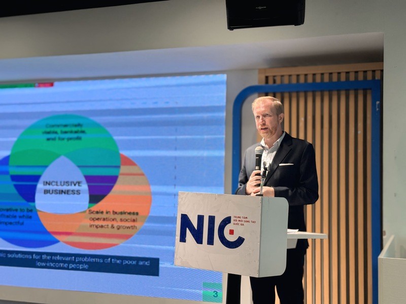 Ông Jason Lusk, đại diện từ Clickable Impact. Ảnh: Nguyễn Linh Ông Jason Lusk, đại diện từ Clickable Impact. Ảnh: Nguyễn Linh