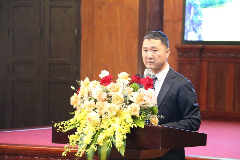 Ông Bùi Văn Mạnh, Giám đốc Sở Du lịch tỉnh Ninh Bình phát biểu tại lễ công bố Đề án. Ông Bùi Văn Mạnh, Giám đốc Sở Du lịch tỉnh Ninh Bình phát biểu tại lễ công bố Đề án.