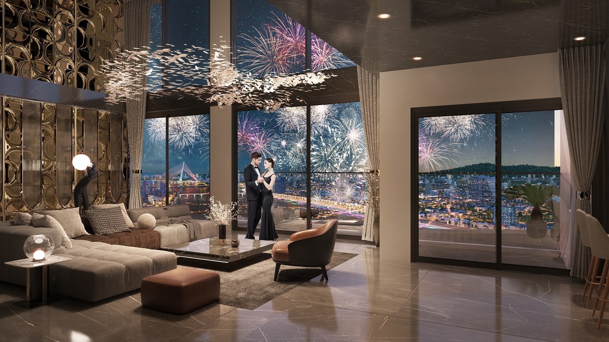 Các tòa tháp The Symphony soi bóng Sông Hàn được giới thành đạt quan tâm. Ảnh phối cảnh minh họa Sun Property Các tòa tháp The Symphony soi bóng Sông Hàn được giới thành đạt quan tâm. Ảnh phối cảnh minh họa Sun Property