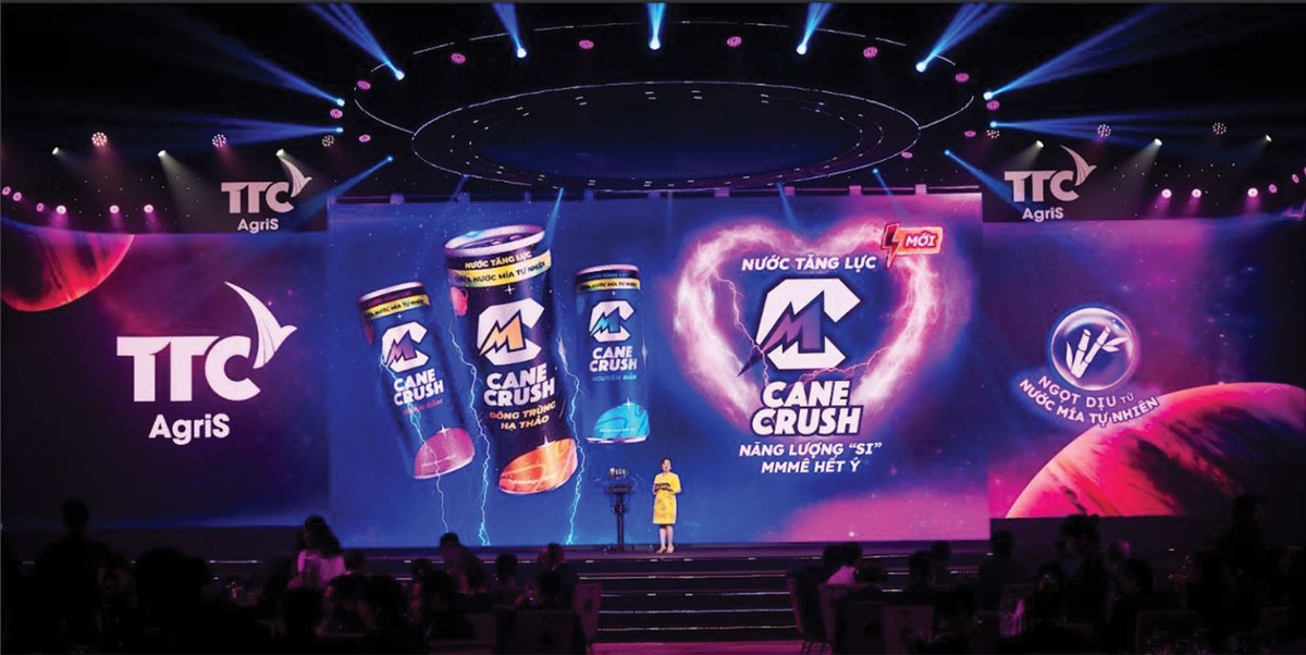 Ngày 8/8/2024, TTC AgriS ra mắt sản phẩm nước tăng lực C-CANE CRUSH với thành phần nước mía tự nhiên - sự kiện đánh dấu bước tăng tốc của Công ty trên đường đua sản xuất và cung ứng các sản phẩm F&B có nguồn gốc tự nhiên Ngày 8/8/2024, TTC AgriS ra mắt sản phẩm nước tăng lực C-CANE CRUSH với thành phần nước mía tự nhiên - sự kiện đánh dấu bước tăng tốc của Công ty trên đường đua sản xuất và cung ứng các sản phẩm F&B có nguồn gốc tự nhiên