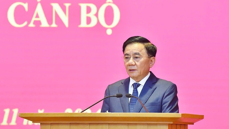 Ủy viên Bộ Chính trị, Thường trực Ban Bí thư, Chủ nhiệm Ủy ban Kiểm tra Trung ương Trần Cẩm Tú phát biểu, giao nhiệm vụ. Ảnh: Duy Linh Ủy viên Bộ Chính trị, Thường trực Ban Bí thư, Chủ nhiệm Ủy ban Kiểm tra Trung ương Trần Cẩm Tú phát biểu, giao nhiệm vụ. Ảnh: Duy Linh