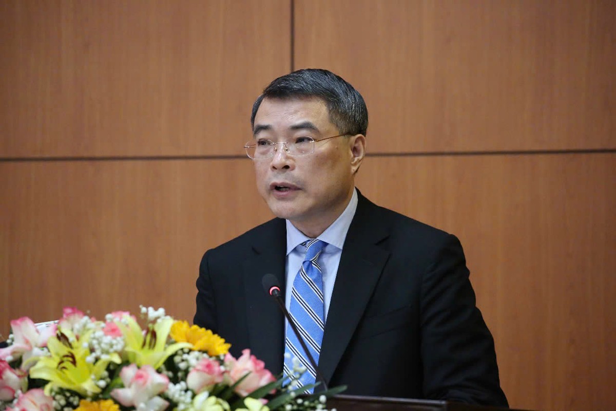 Ông Lê Minh Hưng, Ủy viên Bộ Chính trị, Bí thư Trung ương Đảng, Trưởng Ban Tổ chức Trung ương phát biểu tại hội nghị.