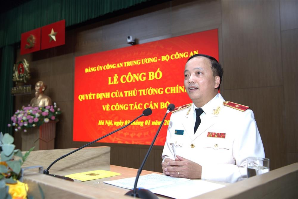 Thiếu tướng Đặng Hồng Đức, tân Thứ trưởng Bộ Công an. Ảnh: BCA Thiếu tướng Đặng Hồng Đức, tân Thứ trưởng Bộ Công an. Ảnh: BCA