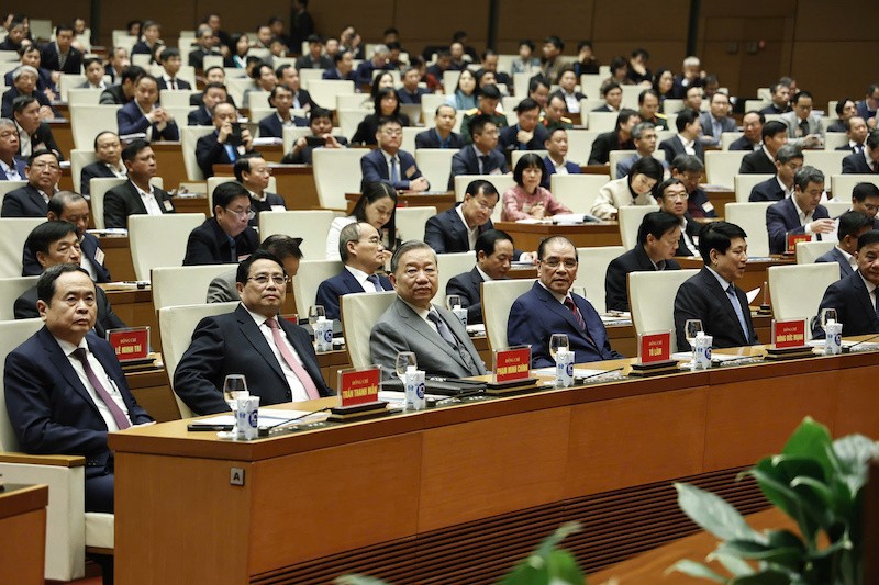 Các đồng chí lãnh đạo Đảng và Nhà nước; nguyên lãnh đạo Đảng và Nhà nước tham dự Hội nghị. Ảnh: Như Ý Các đồng chí lãnh đạo Đảng và Nhà nước; nguyên lãnh đạo Đảng và Nhà nước tham dự Hội nghị. Ảnh: Như Ý
