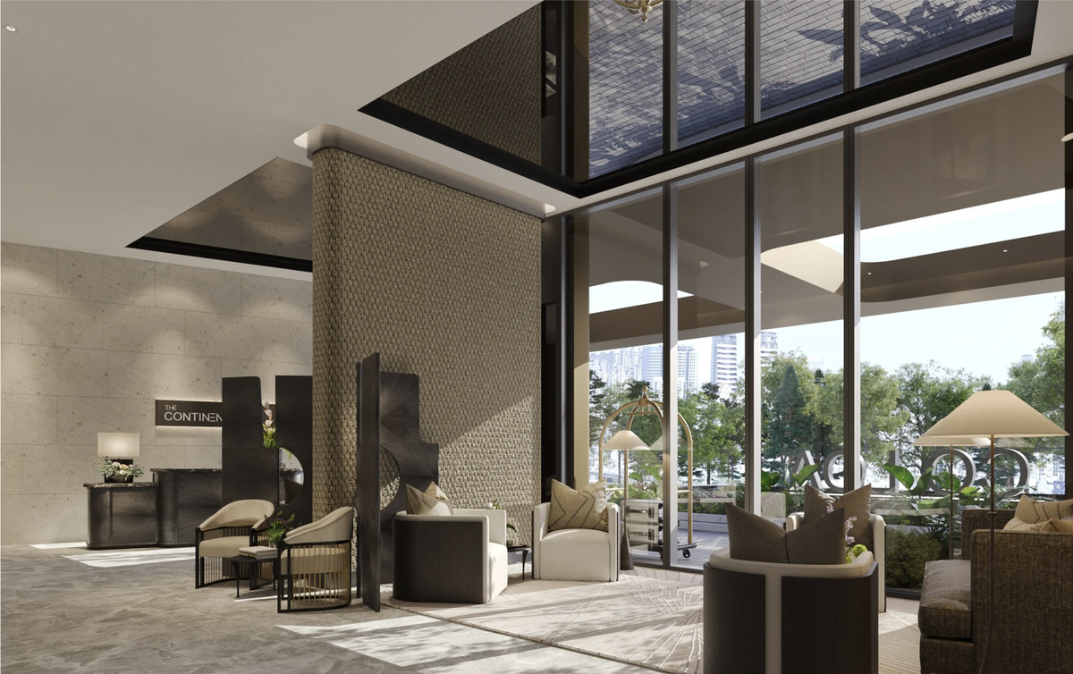 Sảnh căn hộ được thiết kế theo tiêu chuẩn khách sạn quốc tế Sảnh căn hộ được thiết kế theo tiêu chuẩn khách sạn quốc tế