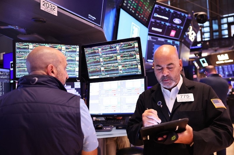 Mặc dù chứng khoán Mỹ tăng điểm mạnh mẽ trong hai năm 2023 và 2024, nhưng thị trường chưa thấy sự hồi sinh của các thương vụ IPO. Ảnh: AFP