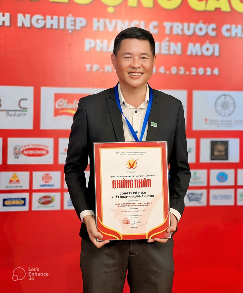 Anh Ngô Khánh Huy, Giám đốc Công ty cổ phần Xuất nhập khẩu Khánh Thu