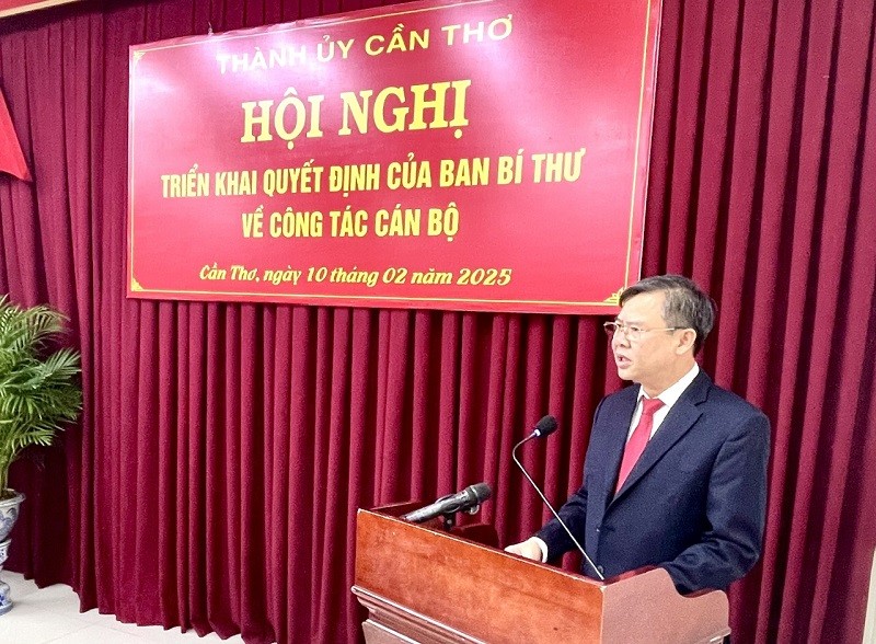 Ông Trương Cảnh Tuyên phát biểu nhận nhiệm vụ Ông Trương Cảnh Tuyên phát biểu nhận nhiệm vụ