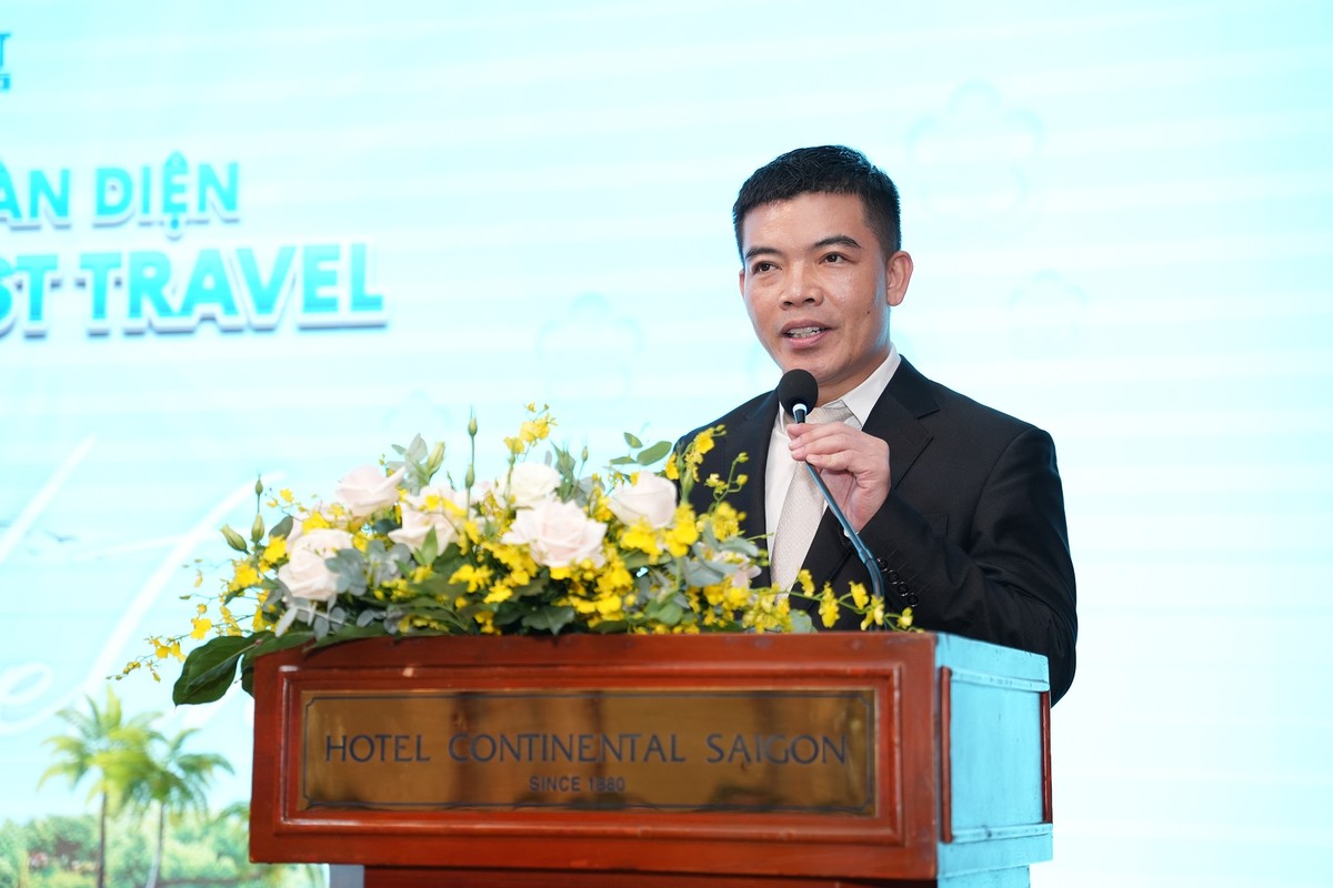 Ông Phạm Quốc Quân - Ủy viên Hội đồng quản trị Sun Group phát biểu tại lễ ký kết