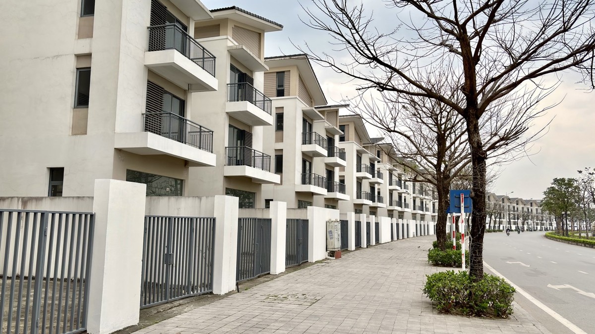 Tại một dự án ở phường Dương Nội, quận Hà Đông, một căn biệt thự có diện tích 162 m2 đang được chào bán với giá 33 tỷ đồng, tương ứng 203 triệu đồng/m2. Theo ghi nhận của phóng viên, dãy biệt thự nằm ngoài mặt đường lớn hầu như không có người ở. Trong khi đó, khu biệt thự phía bên trong lại có hoạt động kinh doanh, cho thuê khá sôi động. Tại một dự án ở phường Dương Nội, quận Hà Đông, một căn biệt thự có diện tích 162 m2 đang được chào bán với giá 33 tỷ đồng, tương ứng 203 triệu đồng/m2. Theo ghi nhận của phóng viên, dãy biệt thự nằm ngoài mặt đường lớn hầu như không có người ở. Trong khi đó, khu biệt thự phía bên trong lại có hoạt động kinh doanh, cho thuê khá sôi động.