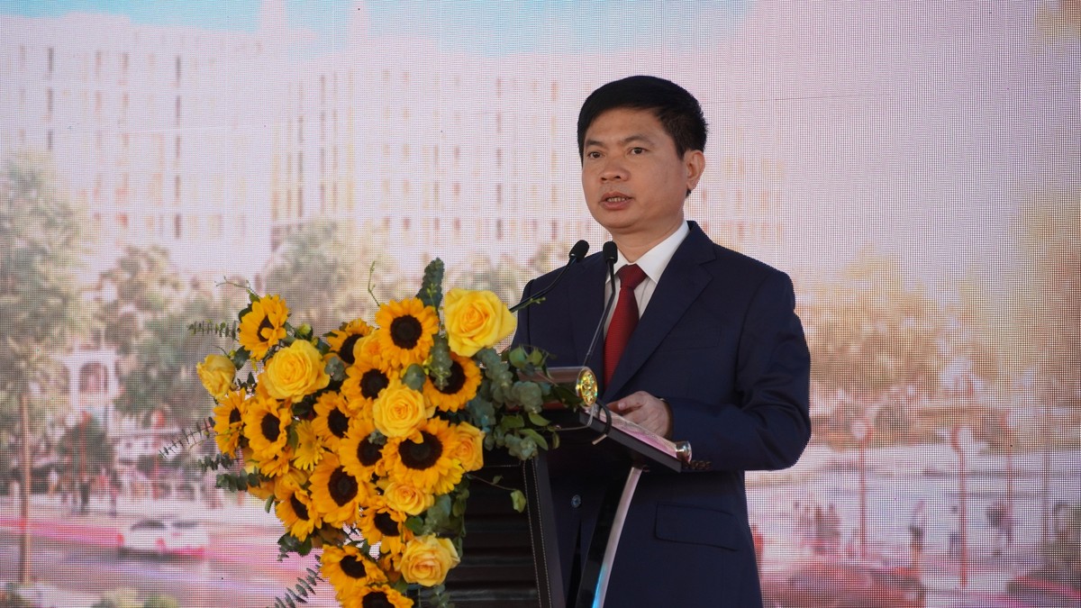 Ông Trương Quốc Huy - Bí thư tỉnh Hà Nam phát biểu