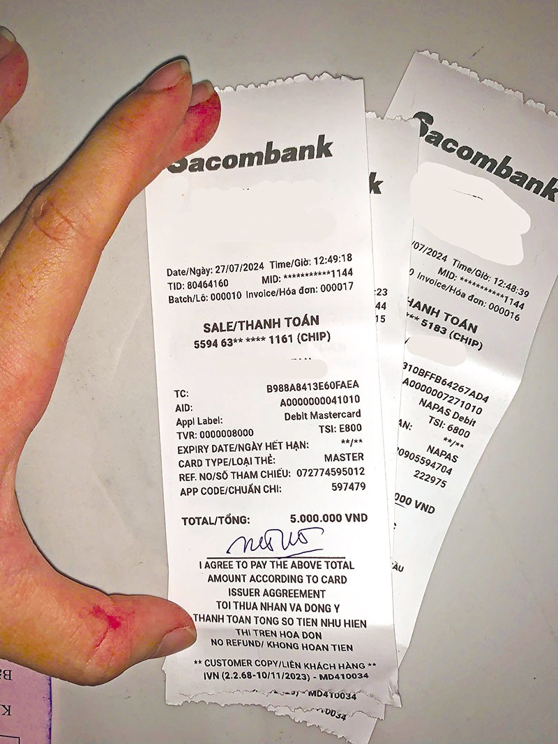 Những khoản chi được ông Tuấn ký