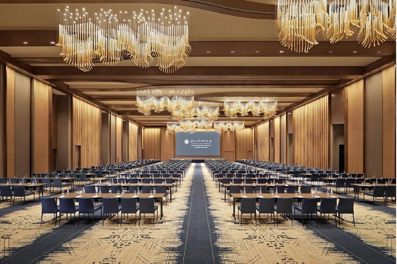 Phòng Đại Tiệc không cột lớn nhất miền Bắc Việt Nam trong phân khúc khách sạn 5 sao tại Pullman Hai Phong Grand Hotel, khai trương tháng 3/2025.