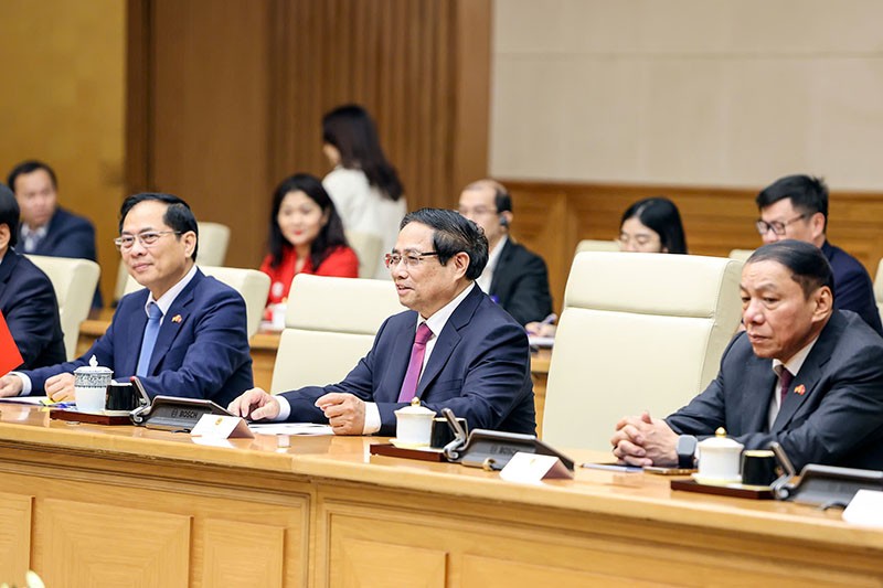 Thủ tướng Phạm Minh Chính và Đoàn đại biểu cấp cao Việt Nam.