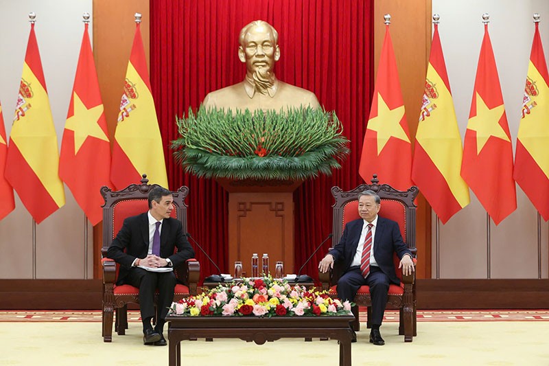 Thủ tướng Tây Ban Nha bày tỏ coi trọng vai trò và vị thế của Việt Nam tại khu vực và trên thế giới, cũng như trong chính sách đối ngoại của Tây Ban Nha. Ảnh: Đức Thanh
