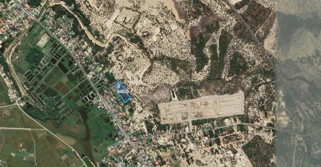 Vị trí cấp phép khai thác khoáng sản tại đô thị Dinh Mười.