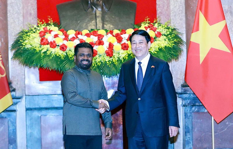 Chủ tịch nước Lương Cường và Tổng thống Sri Lanka Anura Kumara Dissanayaka.