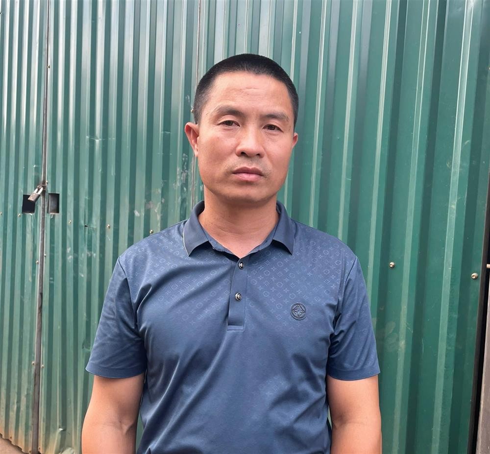 Đối tượng Trần Văn Bằng được xác định là người tiếp nhận, chỉ đạo, thực hiện chôn lấp chất thải. Ảnh: BCA