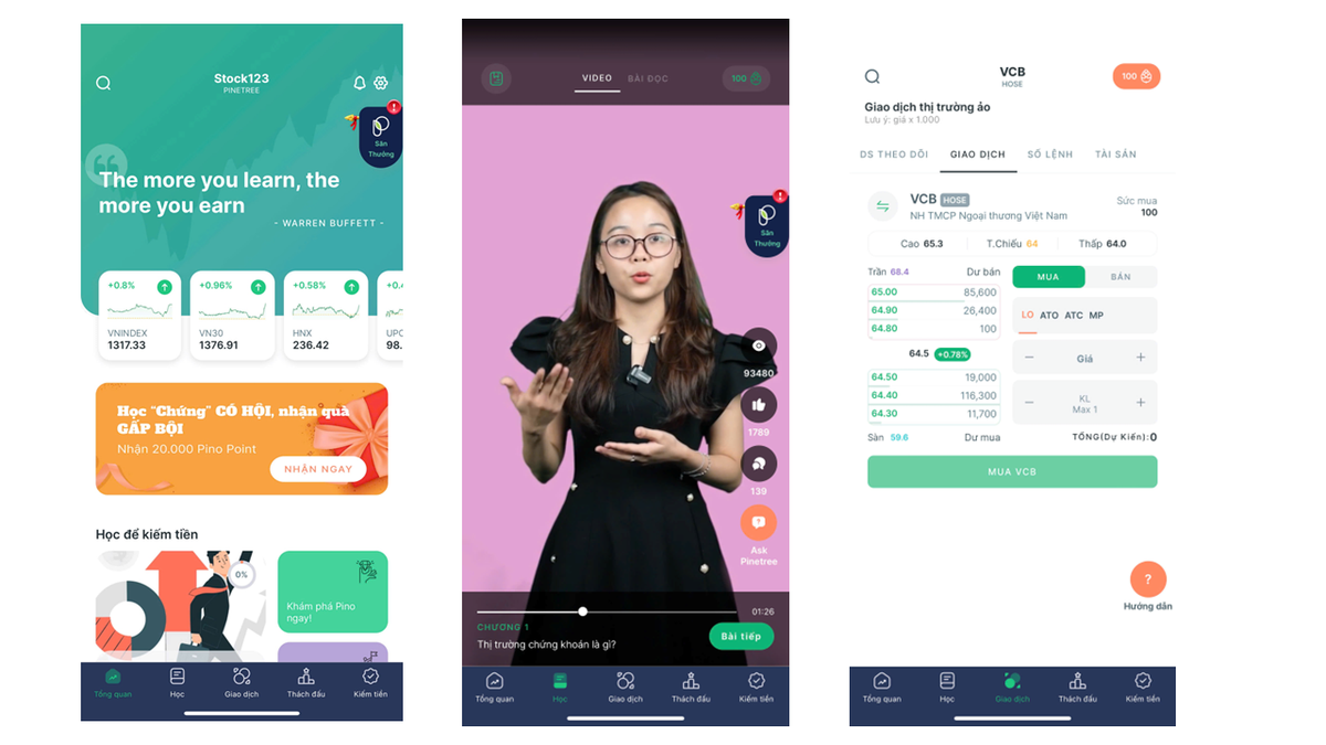 Ứng dụng trực tuyến giúp nhà đầu tư học mọi lúc, mọi nơi.