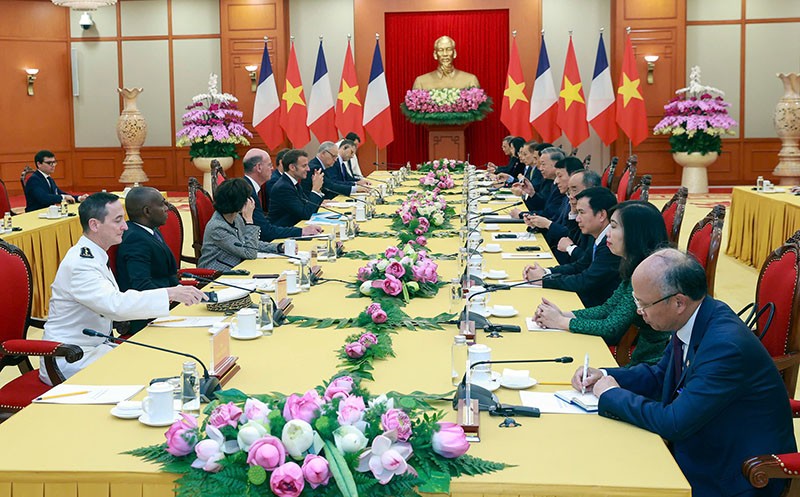 Quang cảnh cuộc hội kiến. Ảnh: Đức Thanh