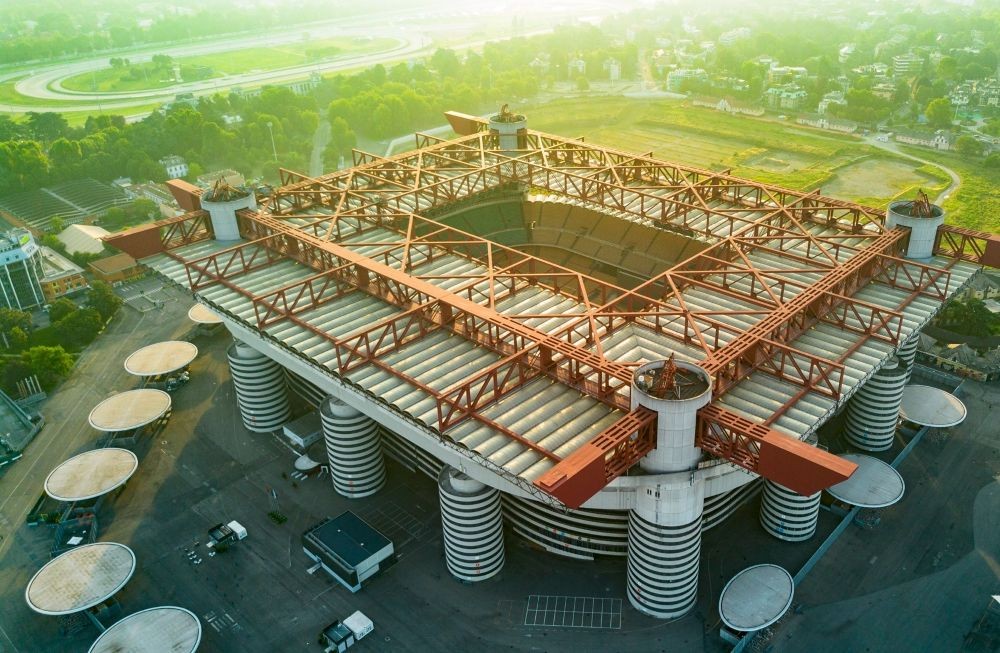 Sân vận động San Siro huyền thoại. Ảnh: Hoàng Hà. Sân vận động San Siro huyền thoại. Ảnh: Hoàng Hà.