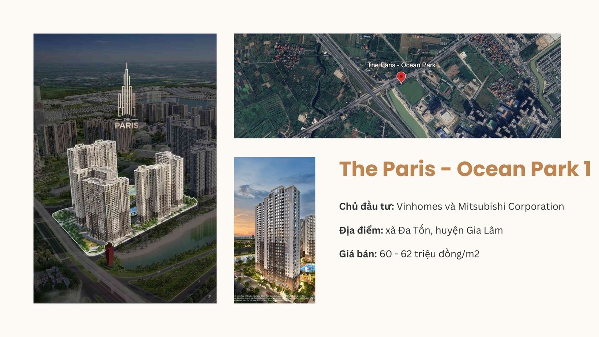 The Paris là khu căn hộ cuối cùng thuộc phân khu The Metropolitan tại Ocean Park 1.