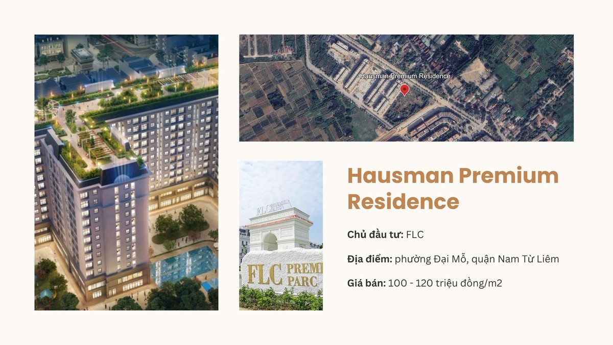 FLC quay trở lại thị trường Hà Nội bằng dự án Hausman Premium Residence.