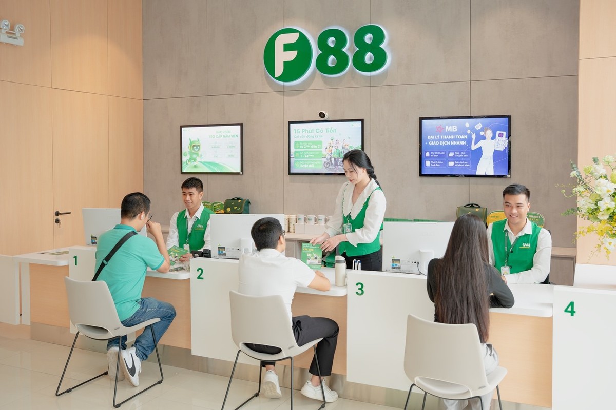Cửa hàng tài chính mang số 888 mang phong cách mới của F88.