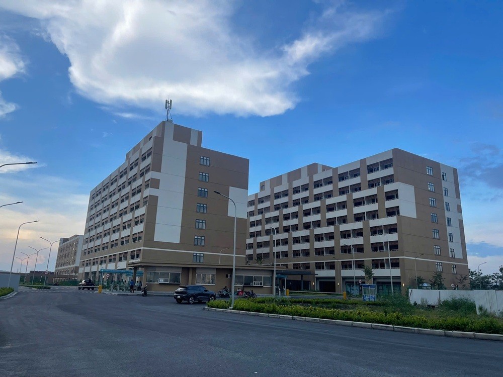 Khu nhà ở công nhân viên của Công ty TNHH Pegatron Việt Nam tại Khu kinh tế Đình Vũ - Cát Hải.