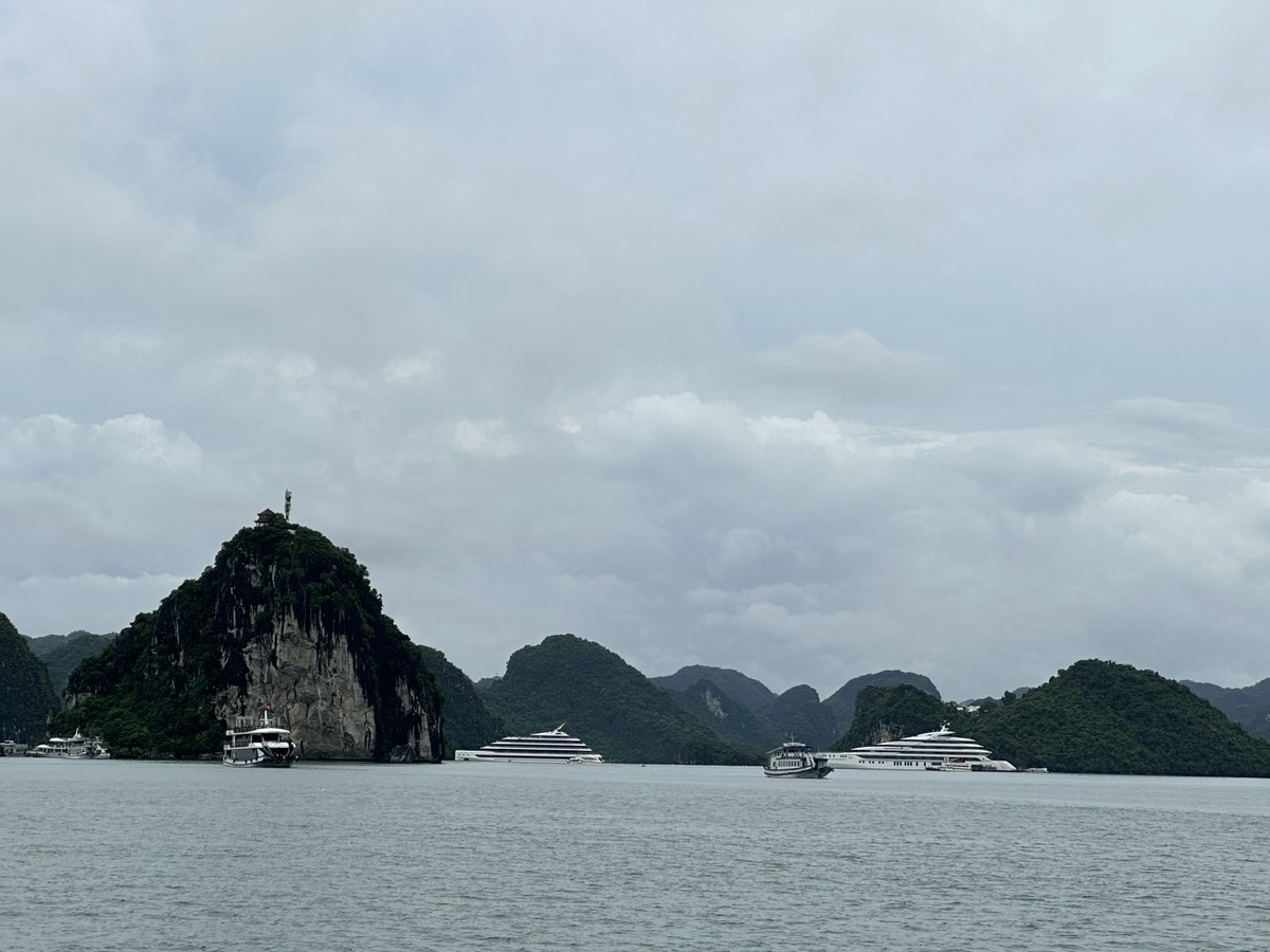 Năm 2024, tổng số khách tham quan Vịnh Hạ Long đạt hơn 3,2 triệu lượt, trong đó có trên 2 triệu khách quốc tế. Ảnh: Quỳnh Nga